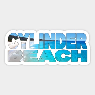 CYLINDER BEACH - Stradbroke Island Brisbane Sticker